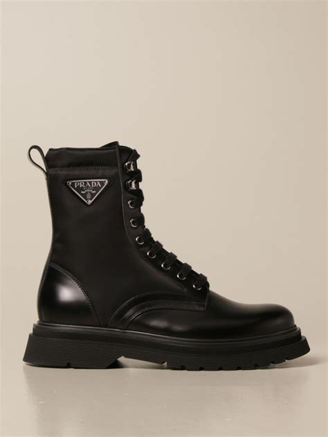 prada men boots black|prada ankle boots men's.